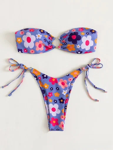 Title 15, Tube Top Sexy Print Bikini for beach or pool, d...