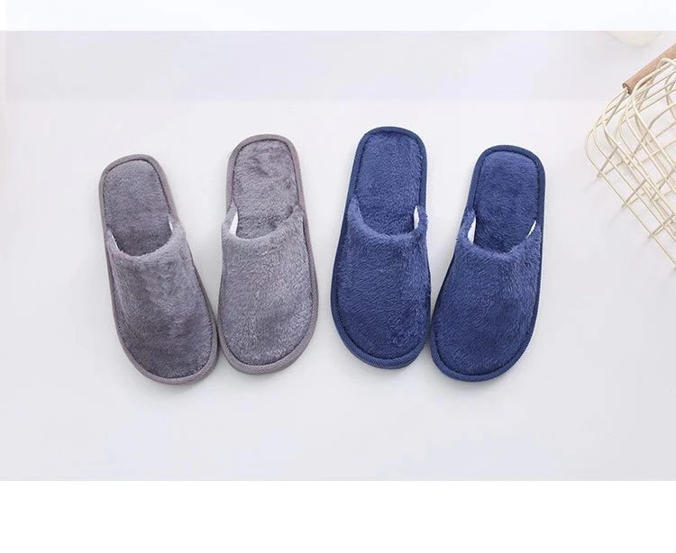 Winter cotton slippers for men and women, warm and cozy home shoes, couple style, plush design, direct from Yiwu for ult — photo 2