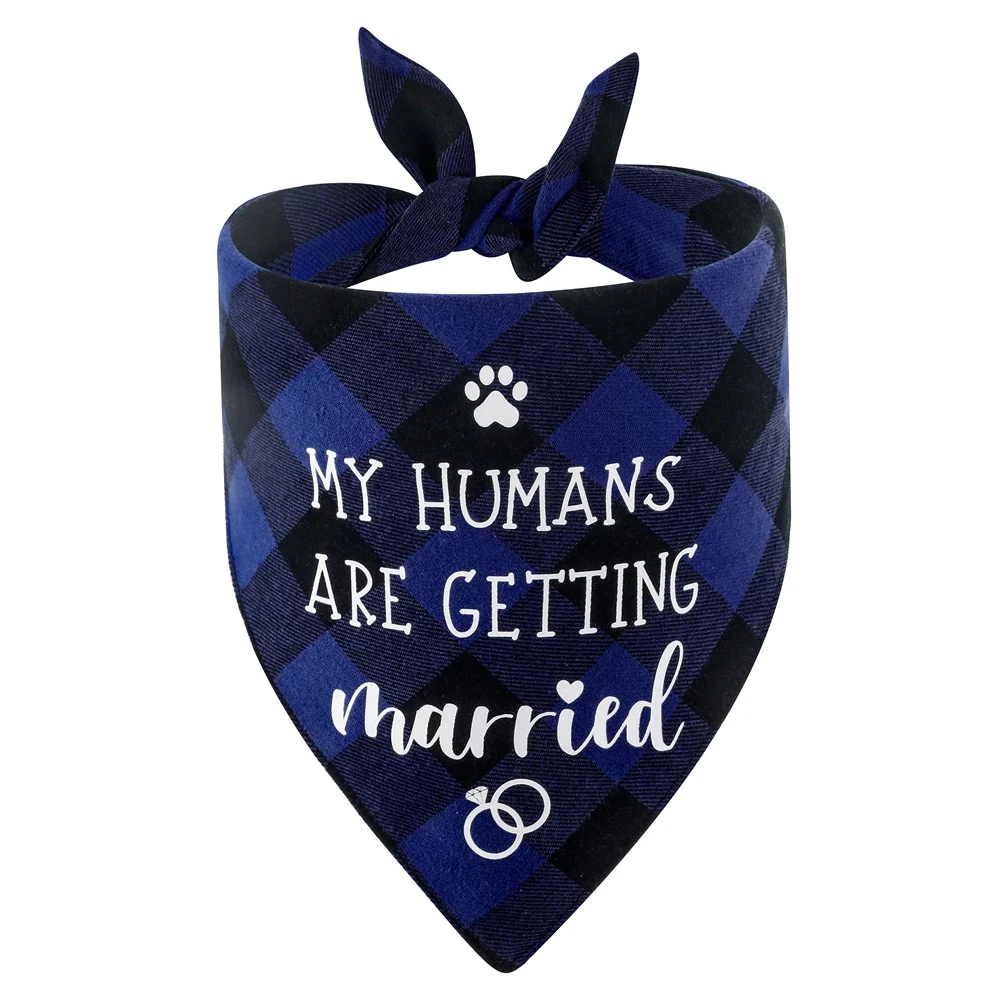 Title 8, Sucado My Humans are Getting Married Plaid Dog ...