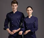 Cook's Work Clothes Men's Hotel Baking Top. Comfortable and durable kitchen wear for chefs and bakers, designed for prof — photo 3