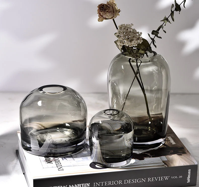 Vaso Simples de Vidro Criativo para Sala de Estar e Mesa de Jantar, Decoração para Casa e Ambiente, Design Moderno e Elegante. — foto 6