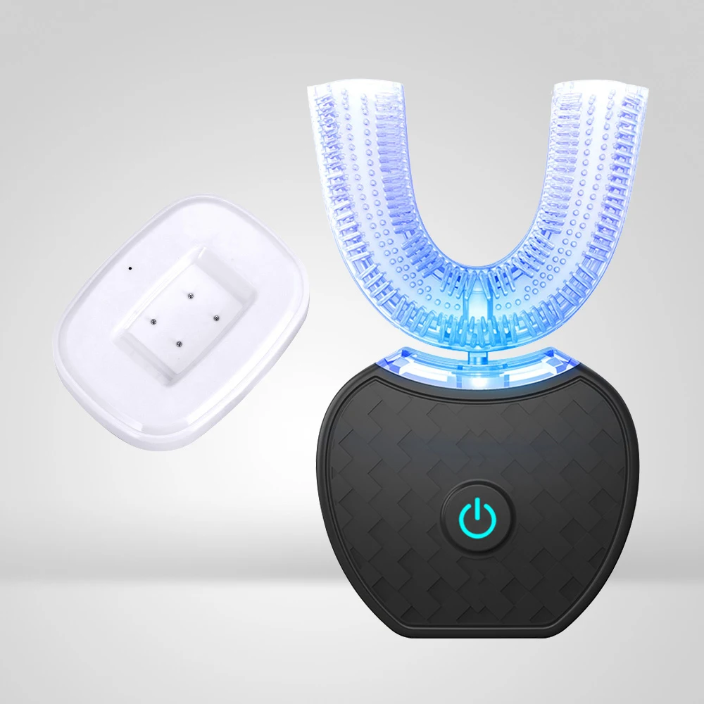 Spazzolino elettrico ultrasonico a forma di U per una pulizia pigra. Pulizia completa, sbiancamento e cura dei denti, facile da usare e veloce. — foto 4