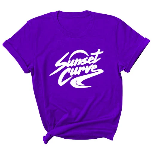 Title 3, Letter Print Short-sleeved Round Neck T-shirt