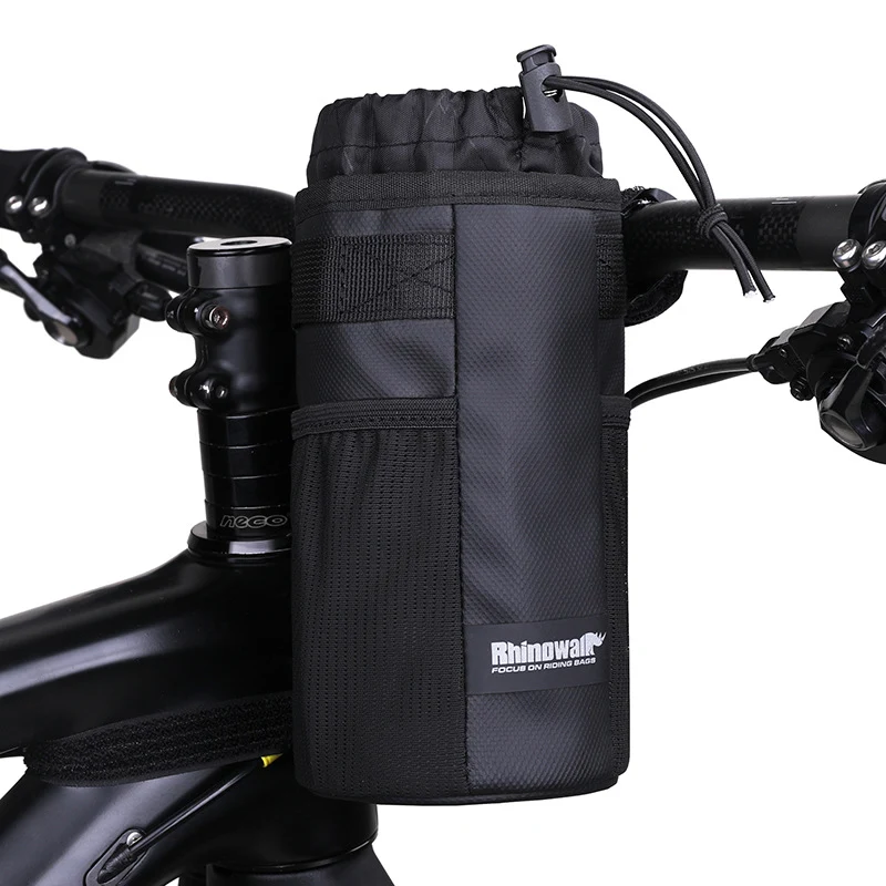 Bolsa para garrafa de ciclismo com isolamento térmico, para guidão de mountain bike. Kit portátil para água, leve suas bebidas geladas. — foto 11