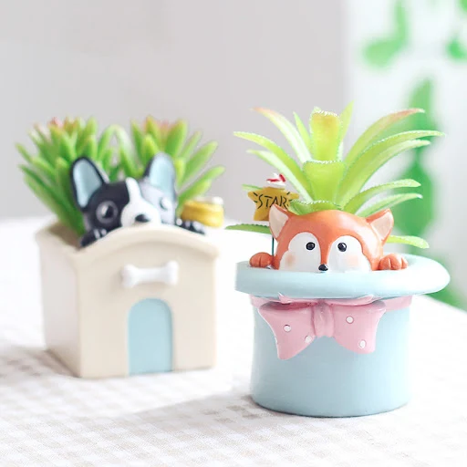 Title 13, Animal cartoon flower pot for plants. Add charm...