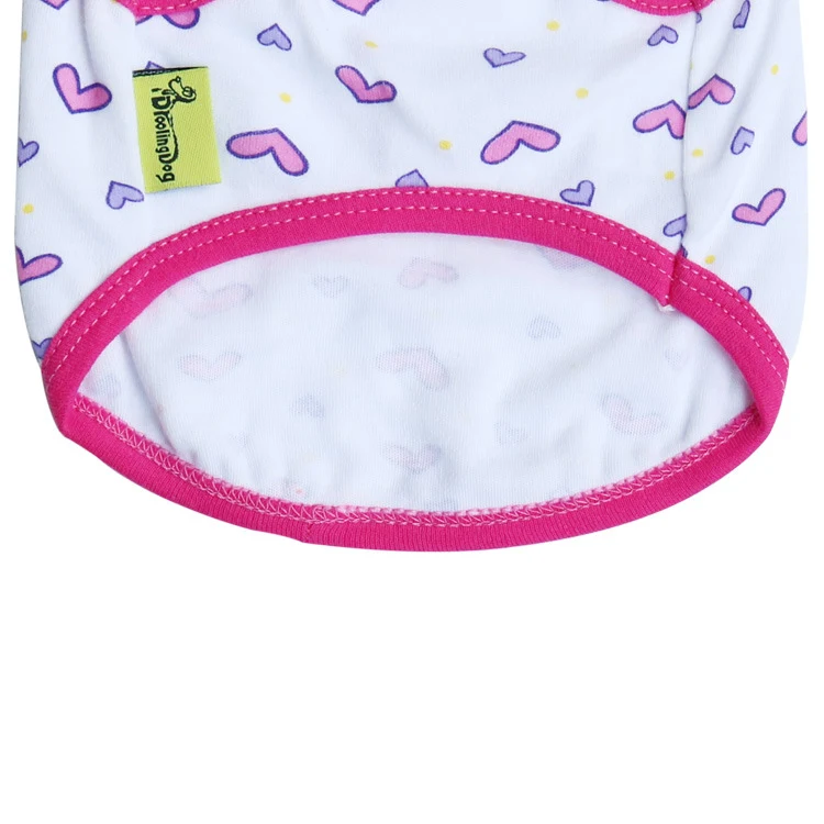 Title 35, All Printed Love Cotton Jersey Pet Vest, comfor...