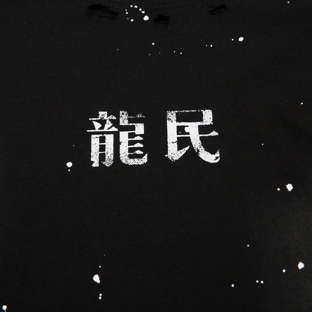 Camiseta masculina de manga curta com estampa Inkjet Splash, confortável e estilosa, perfeita para um visual casual e moderno. — foto 3