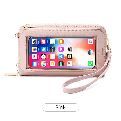 Title 6, Touch Screen Mobile Phone Bag Female RFID Anti-...
