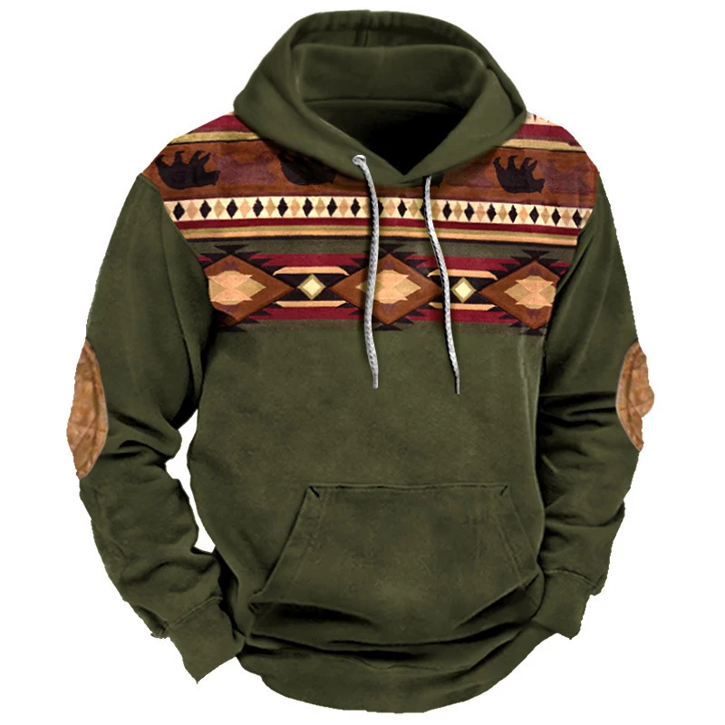 Digital Printing Men's Street Sports Hoodie, combining comfort and style for active lifestyles. Perfect for workouts, ca — photo 7