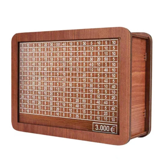 Title 6, Retro Transparent Wooden Piggy Bank