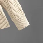 Conjunto feminino de calças amplas e suéter elegante, oferecendo conforto e estilo. Perfeito para um visual moderno e sofisticado em diversas ocasiões. — foto 18