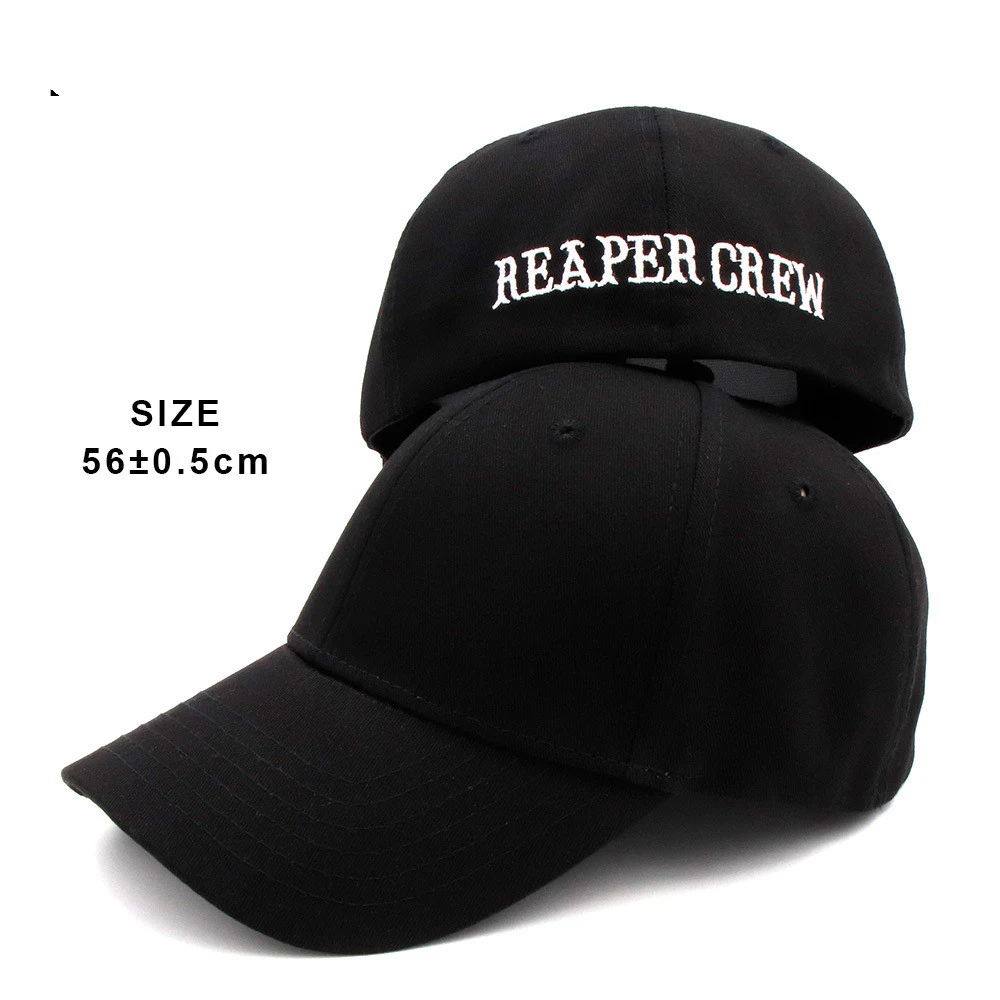 Title 2, REAPER CREW Alphabet Embroidery Baseball Cap Fu...