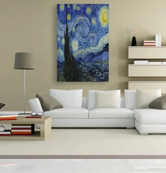 Title 1, Van Gogh Yıldızlı Gece elmas boyama seti ile pa...