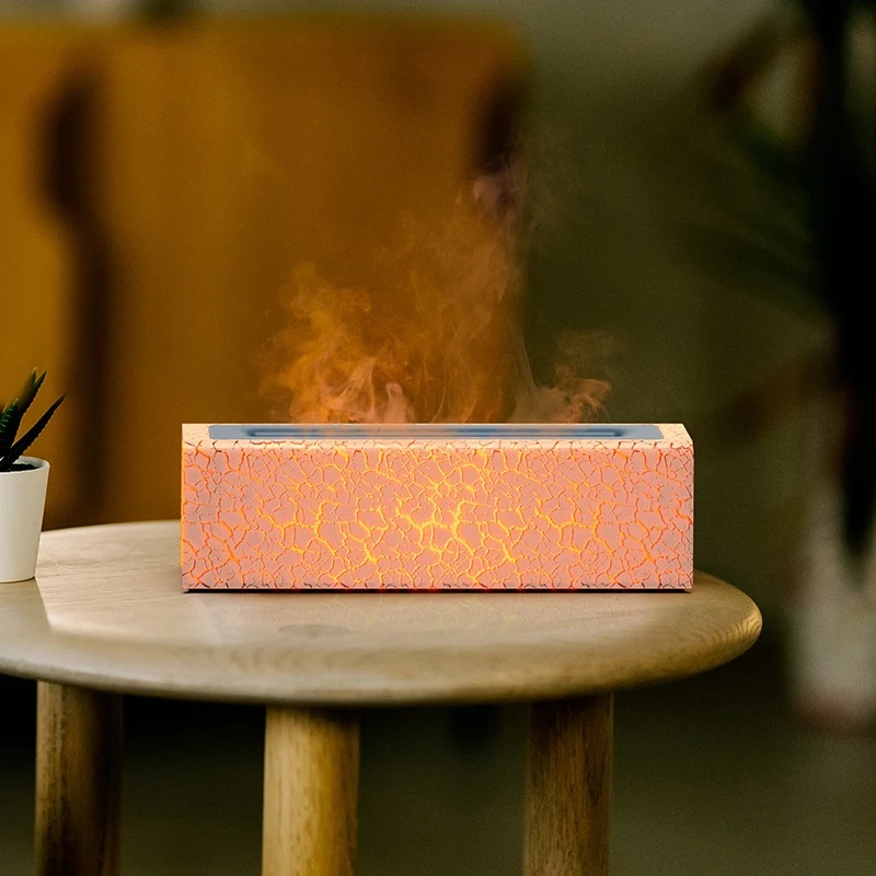 Diffuseur d'arômes créatif à flamme colorée de lave et humidificateur d'ambiance de bureau. Améliorez votre espace avec une atmosphère relaxante. — photo 21