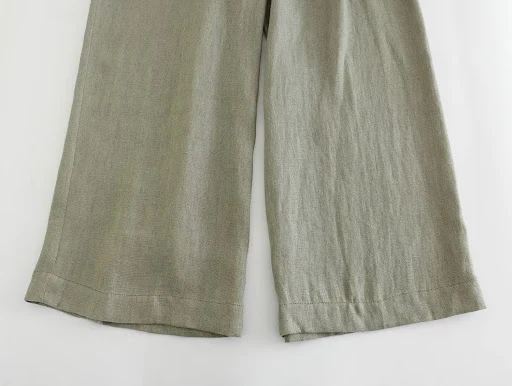 Title 8, Terno de colete de linho com cinto feminino Ele...