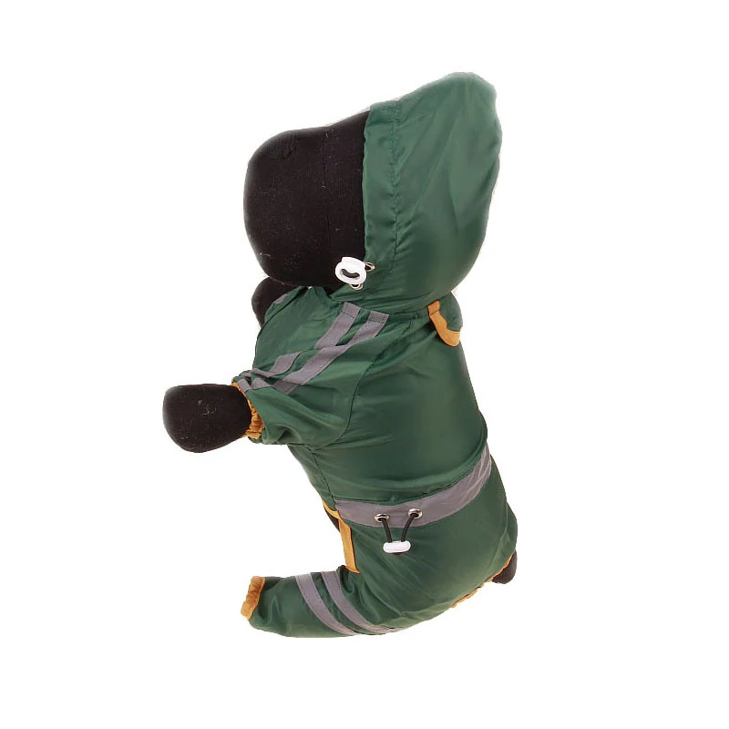 Pet Raincoat Dog One-layer Raincoat with Reflective Bar Warning for Safety, keeping your dog dry and visible in wet weat — photo 7