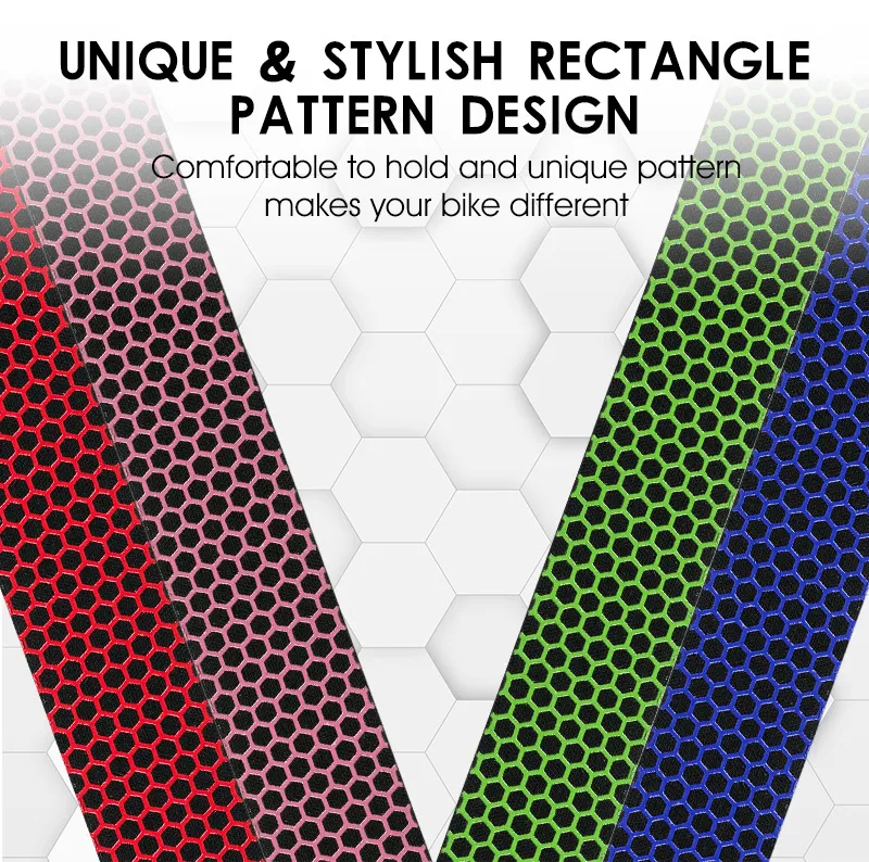 Title 4, Road Handlebars with Honeycomb Silicone Non Sli...