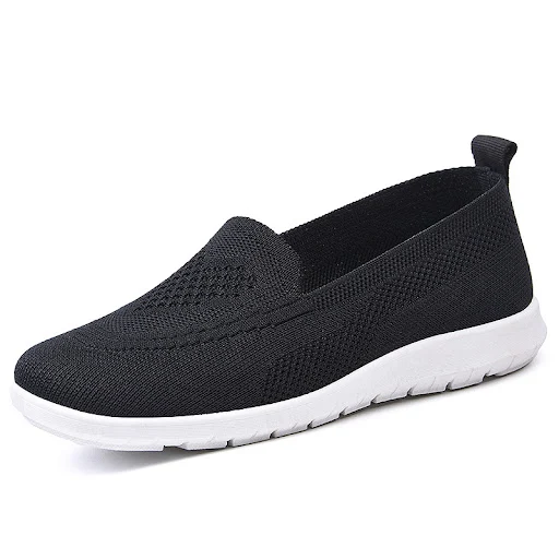 Title 5, New Spring Womens Shoes Knitted Flat Non Slip ...