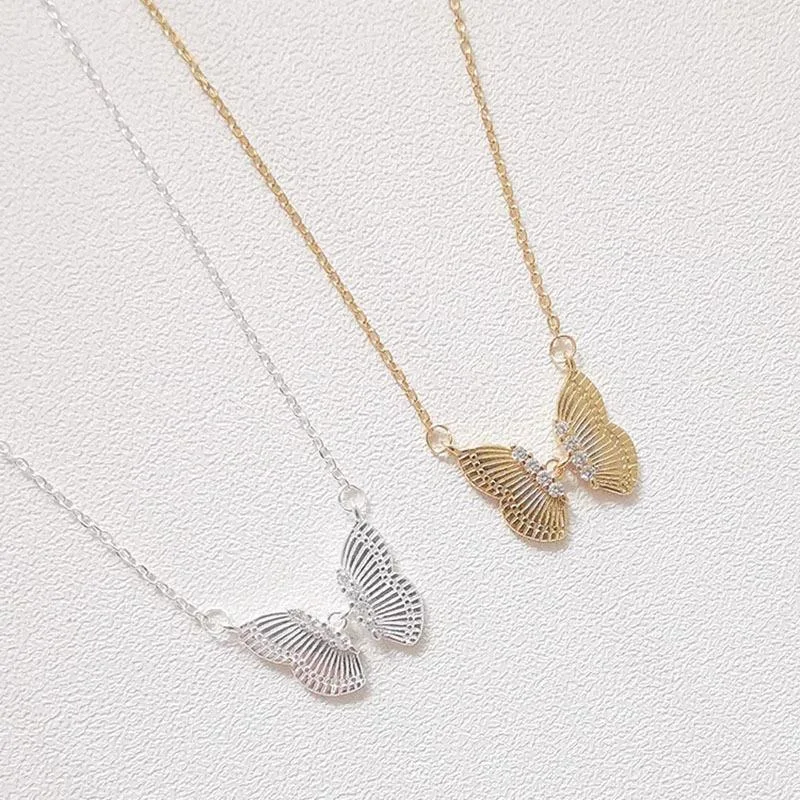 Colar Feminino de Borboleta Elegante e Simples, Combina com Tudo, Adiciona Graça e Estilo ao Seu Visual, Acessório Perfeito. — foto 8