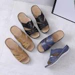 Women's casual straight wedge hollow slippers, providing comfort and style. Perfect for everyday wear, offering a relaxe — photo 4