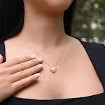 Colar Feminino de Corrente para Clavícula com Strass Simples e Delicados, Jóia com Caixa de Presente Sofisticada — foto 1