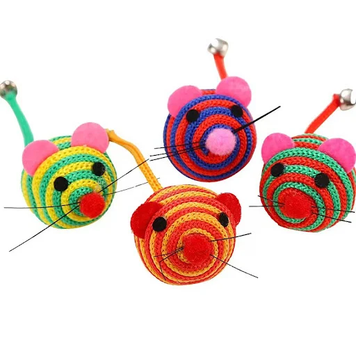 Title 6, Durable nylon rope cat toy for playful interact...