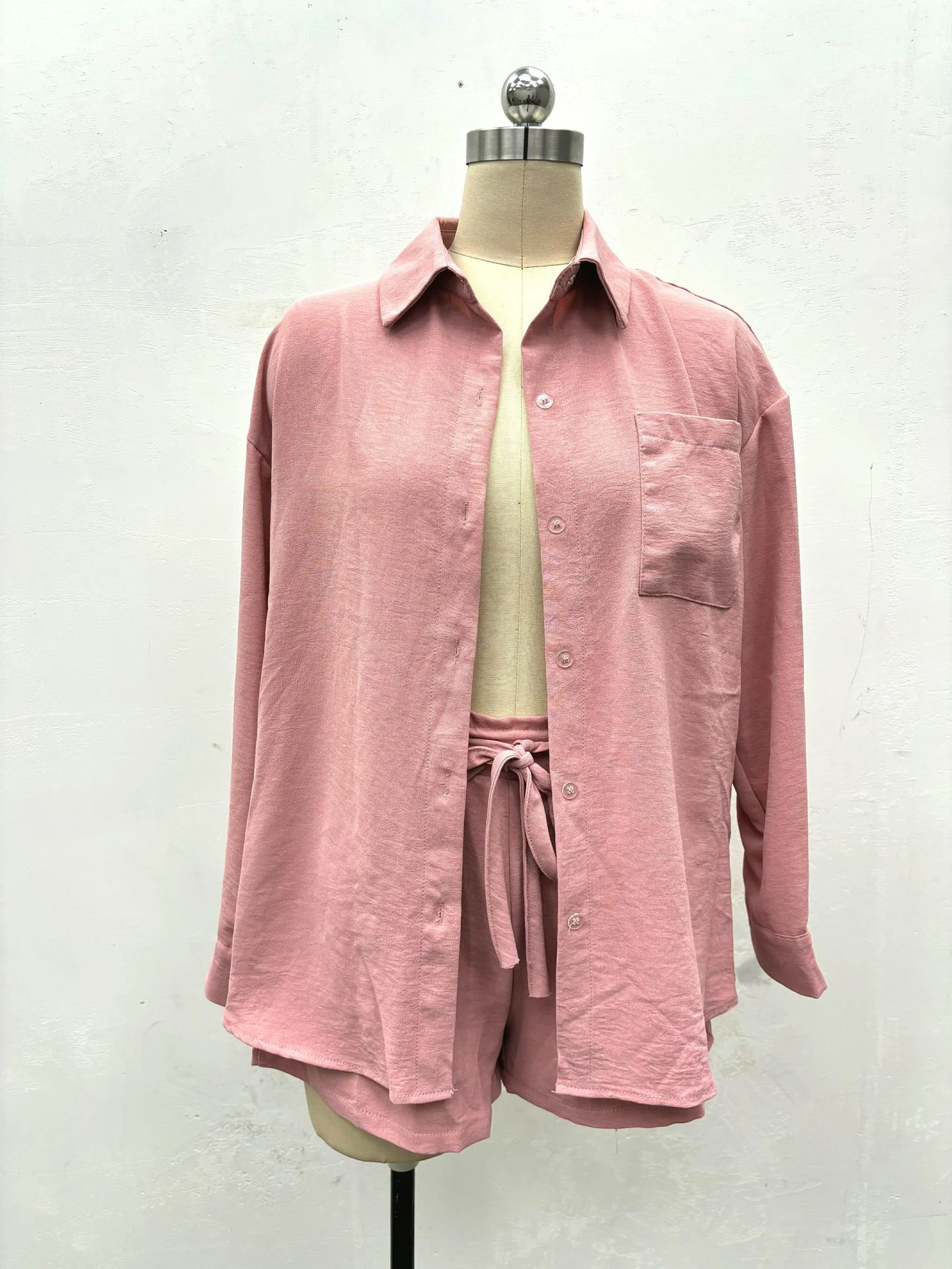 Title 3, Conjunto feminino de linho casual, moda europei...