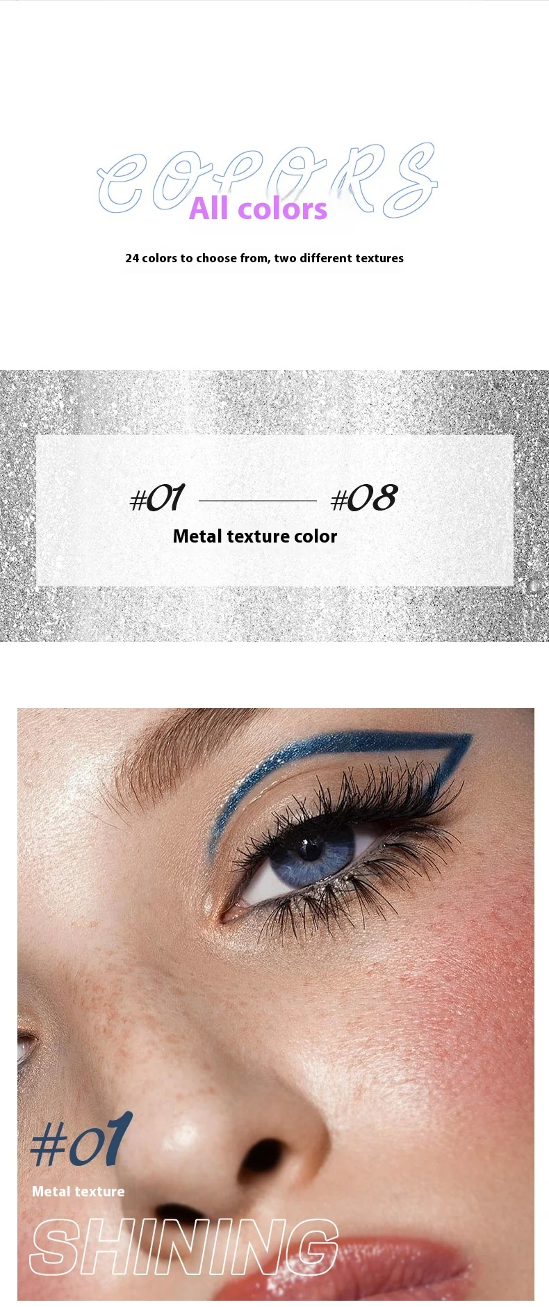 Waterproof Quick-drying Color Eyeliner Makeup Very Fine 24 Colors Achieve precise, long-lasting eye definition with vibr — photo 46