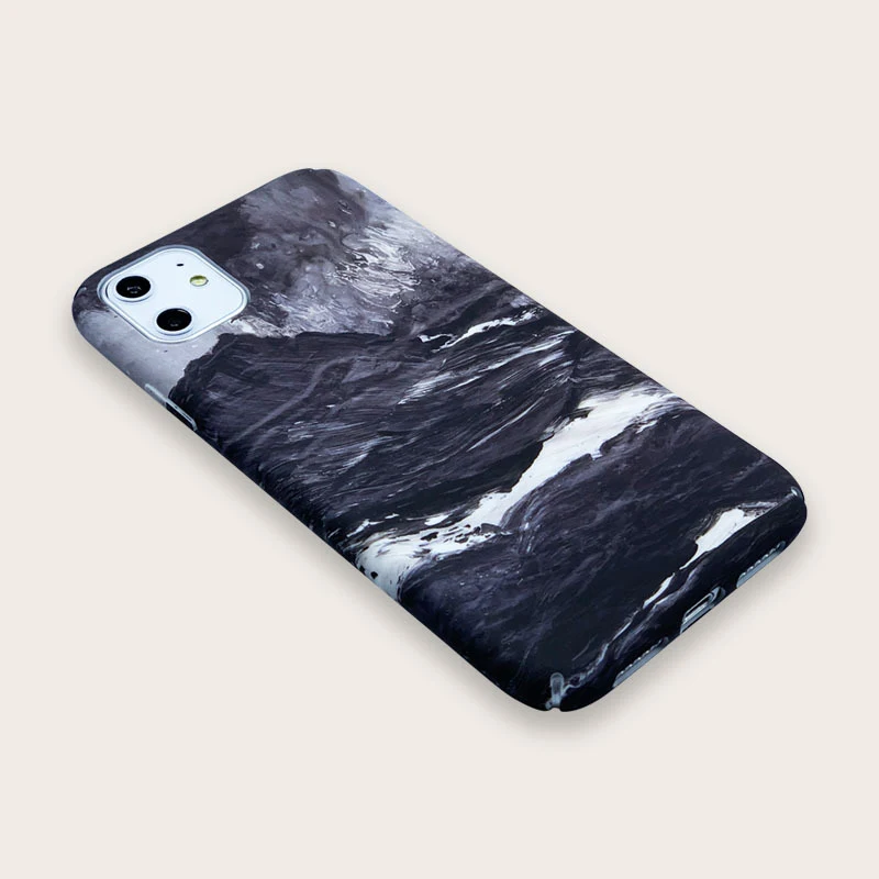 Title 4, Capinha de celular com onda oceânica negra, pro...