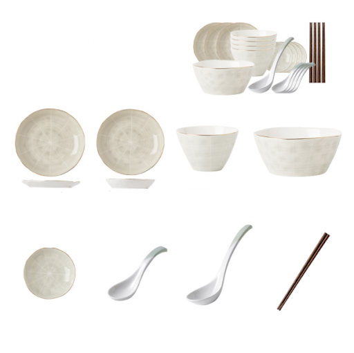 Title 12, Nordic Phnom Penh Light Luxury Ceramic Tablewar...