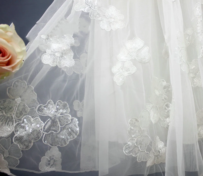 Fashion beaded embroidered mesh gauze skirt, perfect for an elegant and stylish look, adding temperament to any special — photo 1