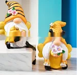 Resin Elf Home Garden Yellow Little Bee figurine, perfect for outdoor home decor. Adds charm and joy to your garden and — photo 3