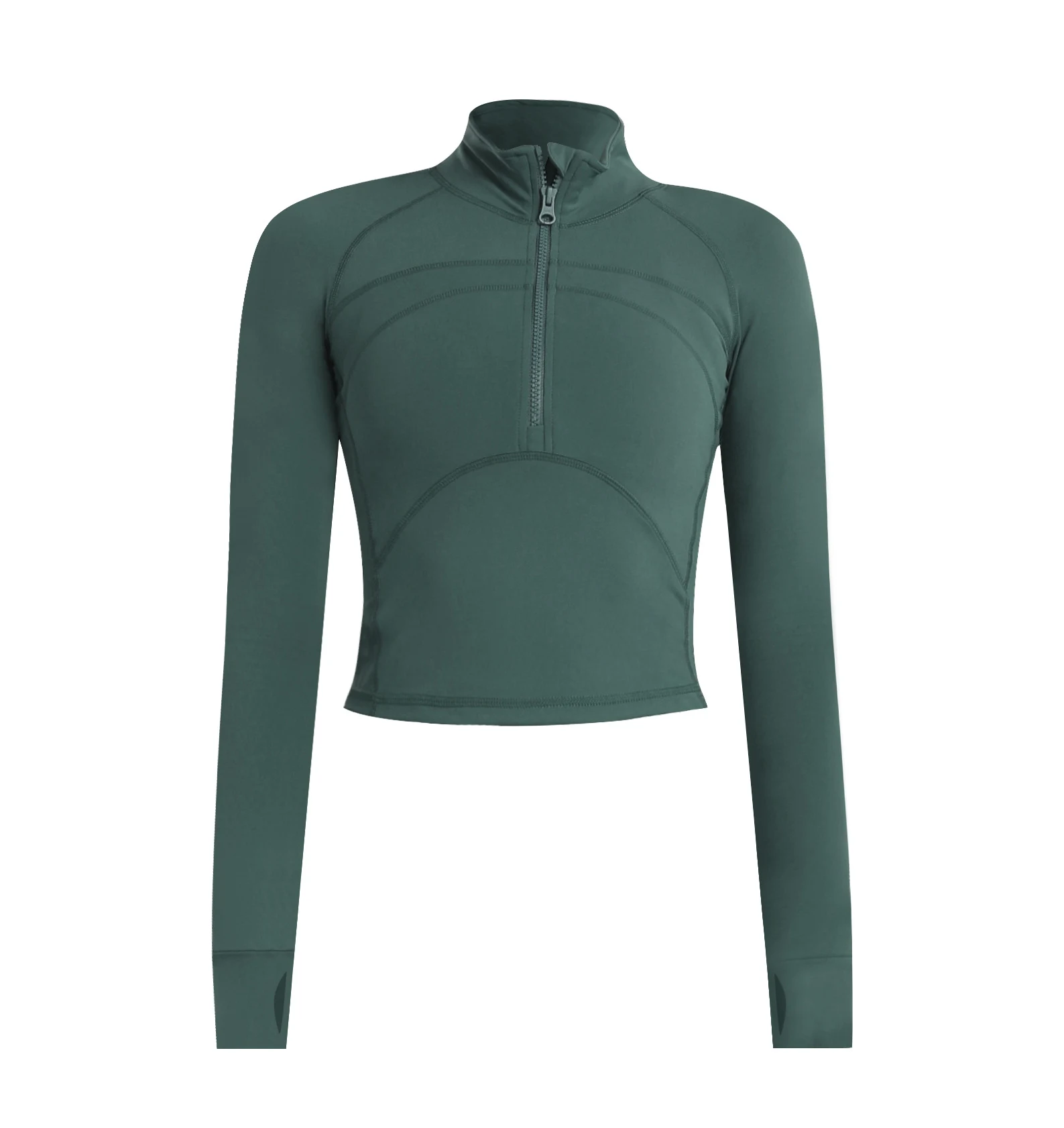 Title 8, Thin Yoga Clothes Handsome Top Half Zipper Tigh...