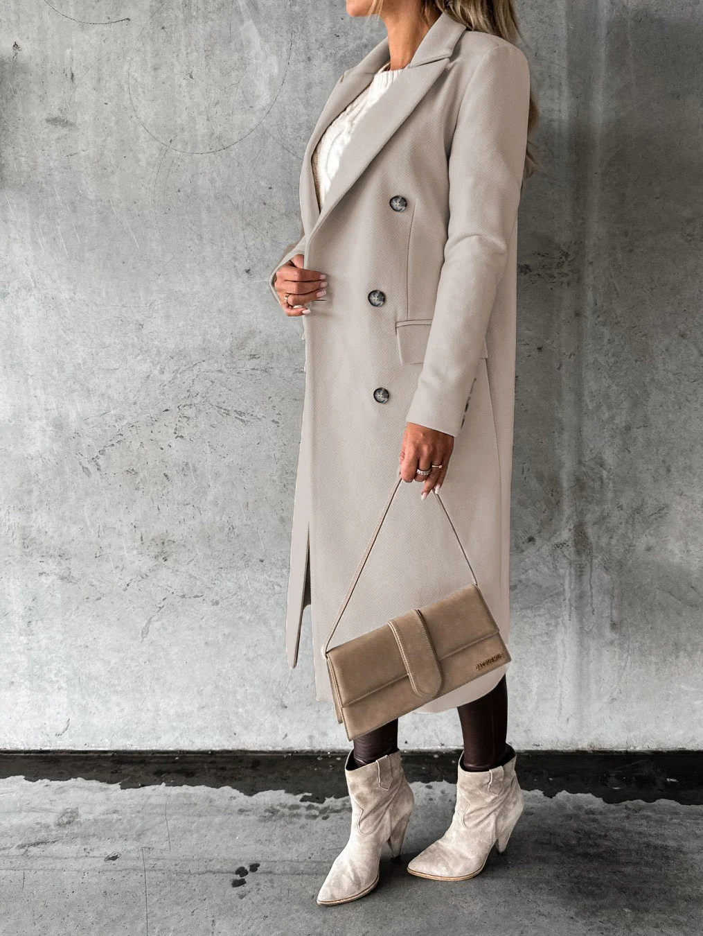 Title 7, Lange mouwen reversjas voor dames, wintermode, ...