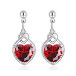 Conjunto de joias de rubi em formato de coração, perfeito para expressar amor e carinho. Um presente inesquecível para ocasiões especiais. — foto 27