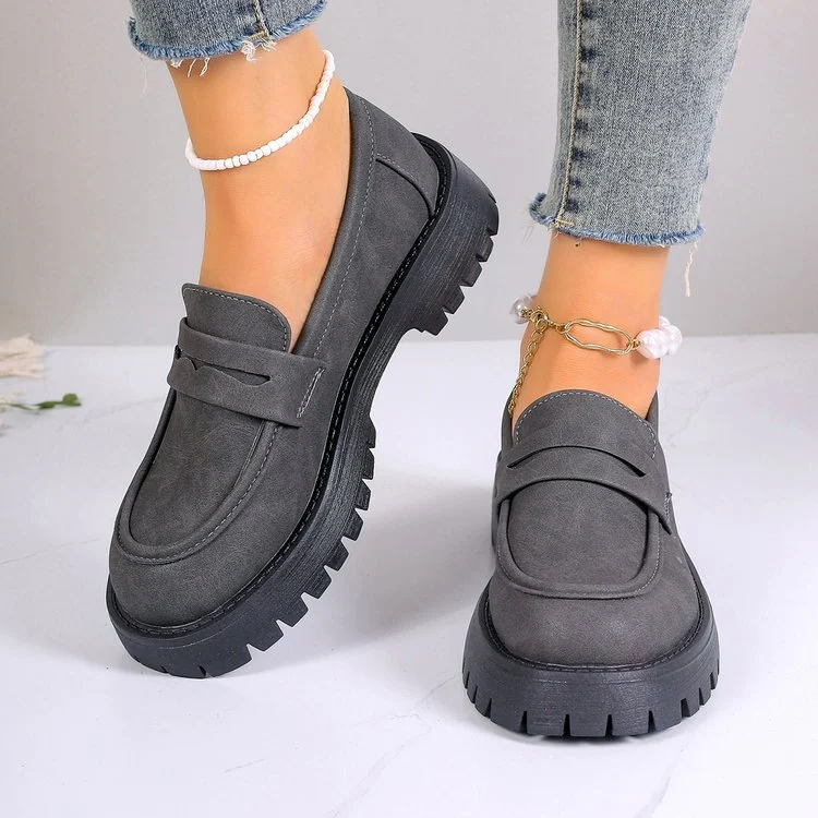 Title 2, Plus Size Sponge Cake Platform Slip-on Leisure ...