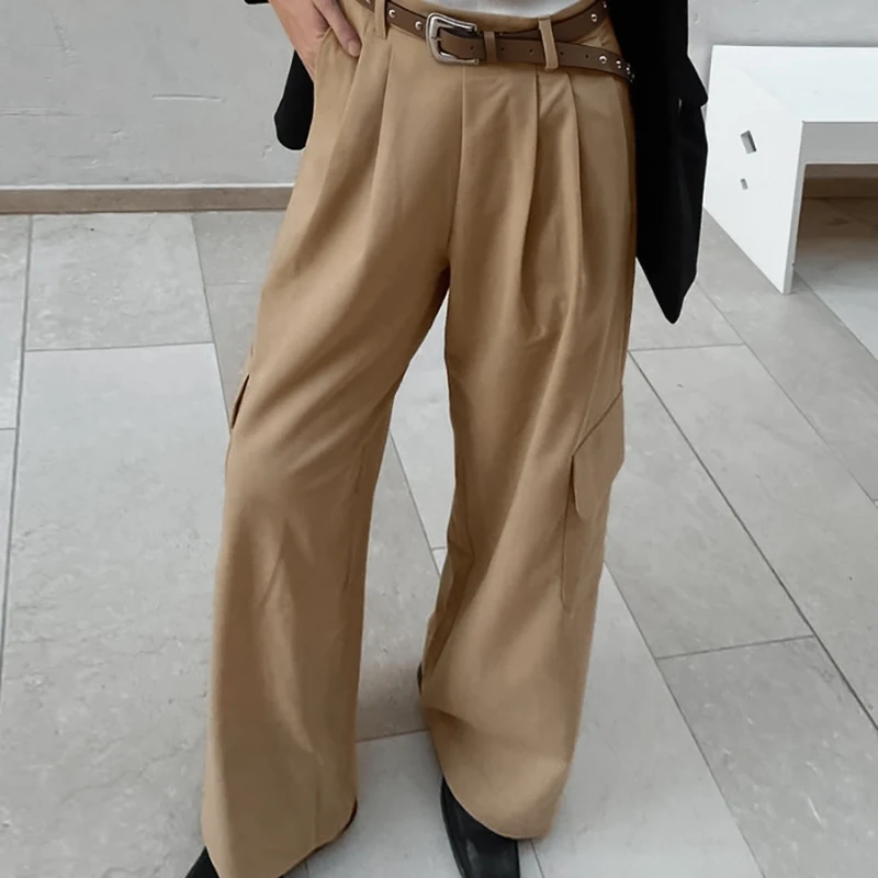 Title 3, Francuske retro klasične pantalone sa visokim s...