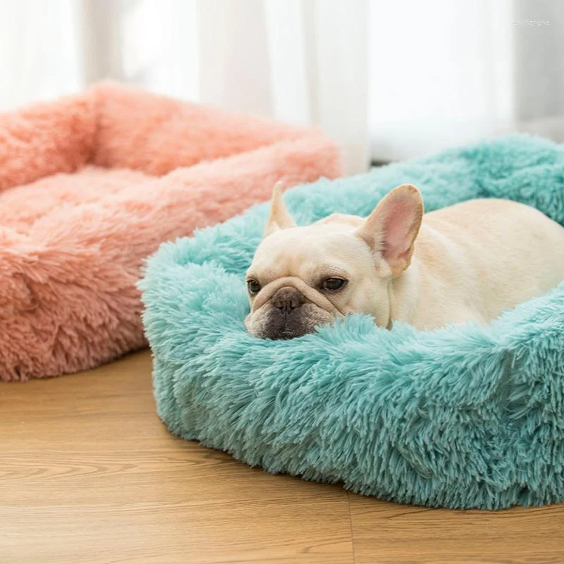 Title 2, Square Dog Cat Bed with Side Cover Medium Large...