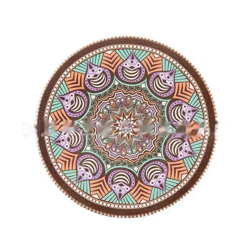 Nordic Style Datura Flowers Cork Cup Mat. Protect surfaces with natural elegance and style. Perfect for coffee cups, tea — photo 4