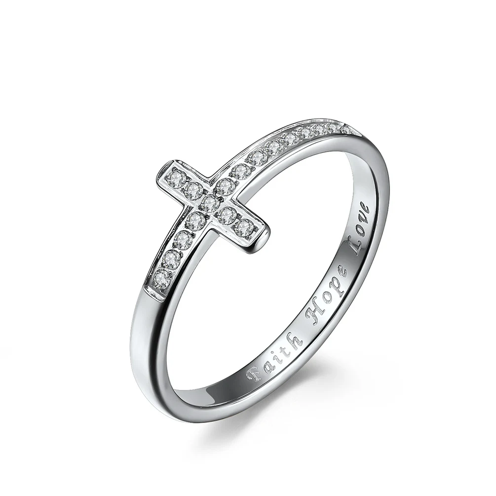 Anel de moda feminina com diamantes cruzados, um acessório deslumbrante e elegante para adicionar brilho e sofisticação ao seu visual. — foto 10