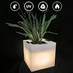 Luminária Vaso de Flor de Plástico Impermeável Super Brilhante para Jardim. Ilumine seu jardim com estilo e desfrute de uma atmosfera encantadora. — foto 6