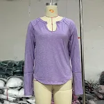 Women's Multi-Color Long-sleeved T-shirt Loose and Irregular design offering a comfortable, stylish fit for everyday cas — photo 4