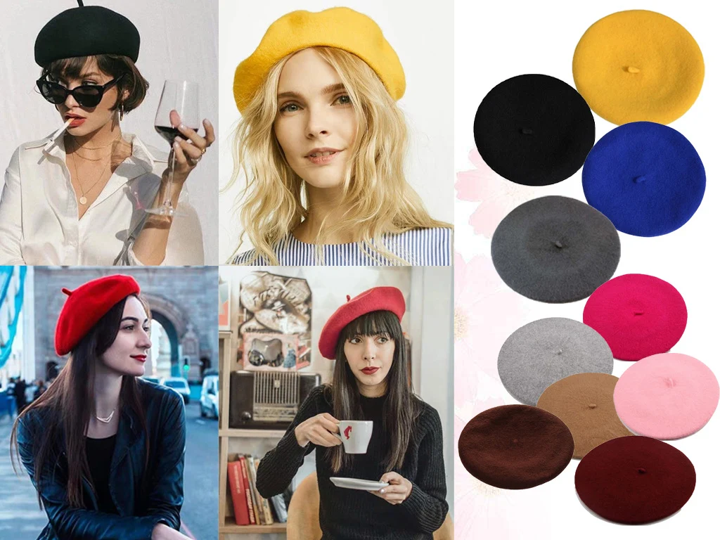 Title 1, Japanse casual wollen baret, warm voor herfst e...