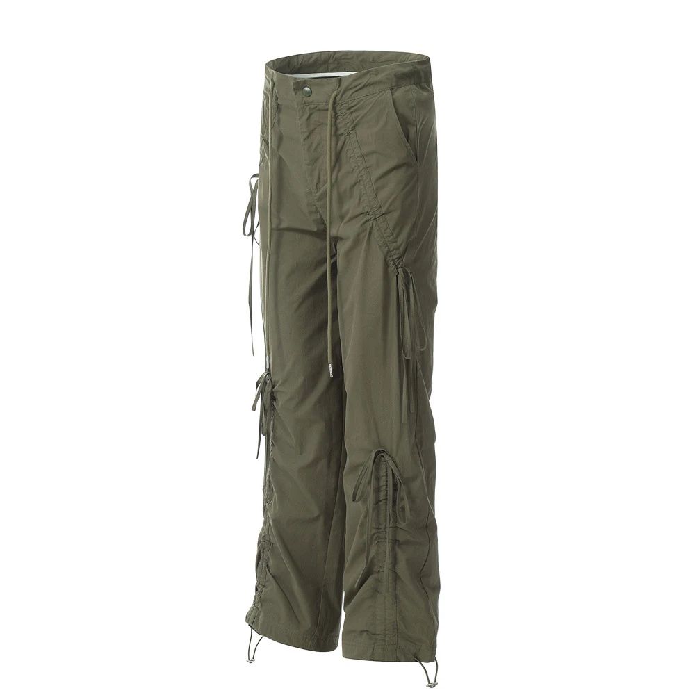 Title 18, Losse casual straight pants voor heren en dames...