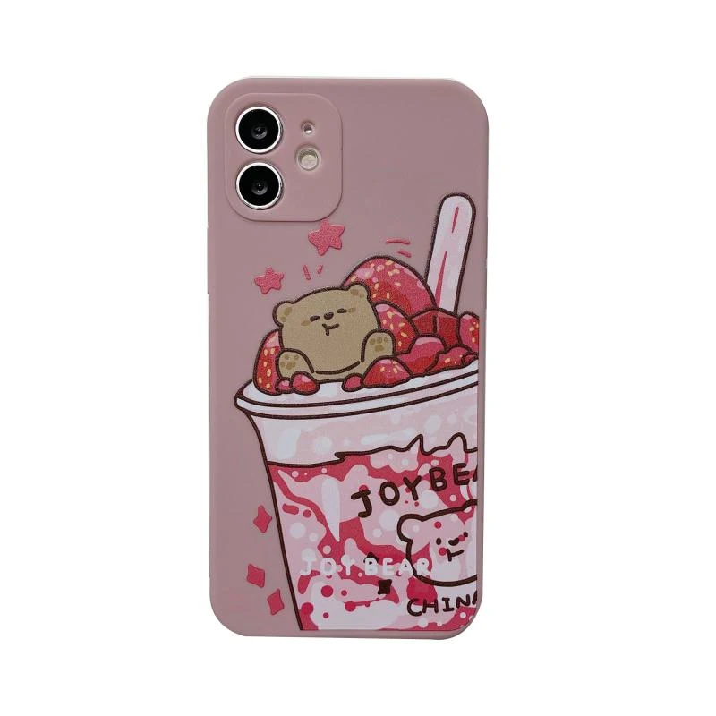 Title 1, Capa de celular com urso de desenho animado com...
