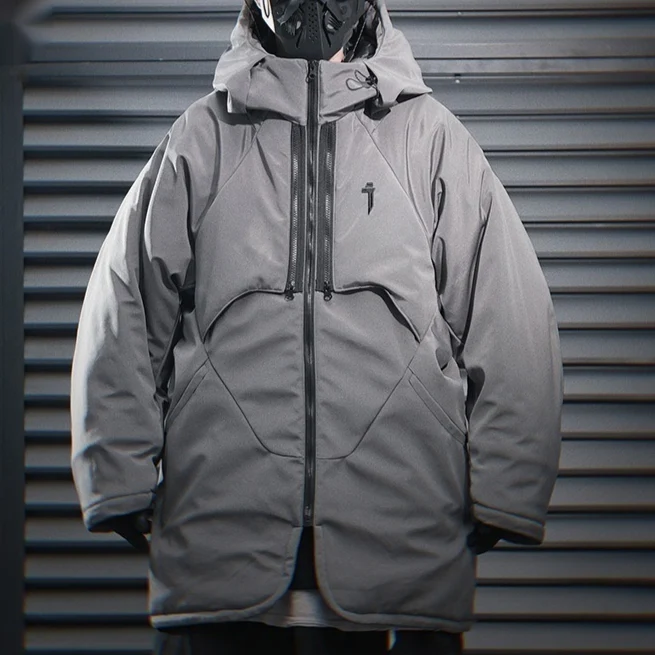 New Dark Armor Shell Jacket Cotton-padded Jacket for Men Warm Winter Coat Durable Protection Comfortable Fit Stylish Des — photo 6