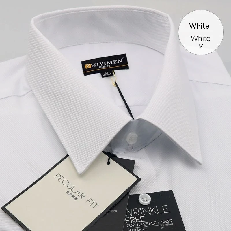 Men's Long-sleeved Slim-fit Business Shirt – A stylish and comfortable choice for the office or formal events. Features — photo 14
