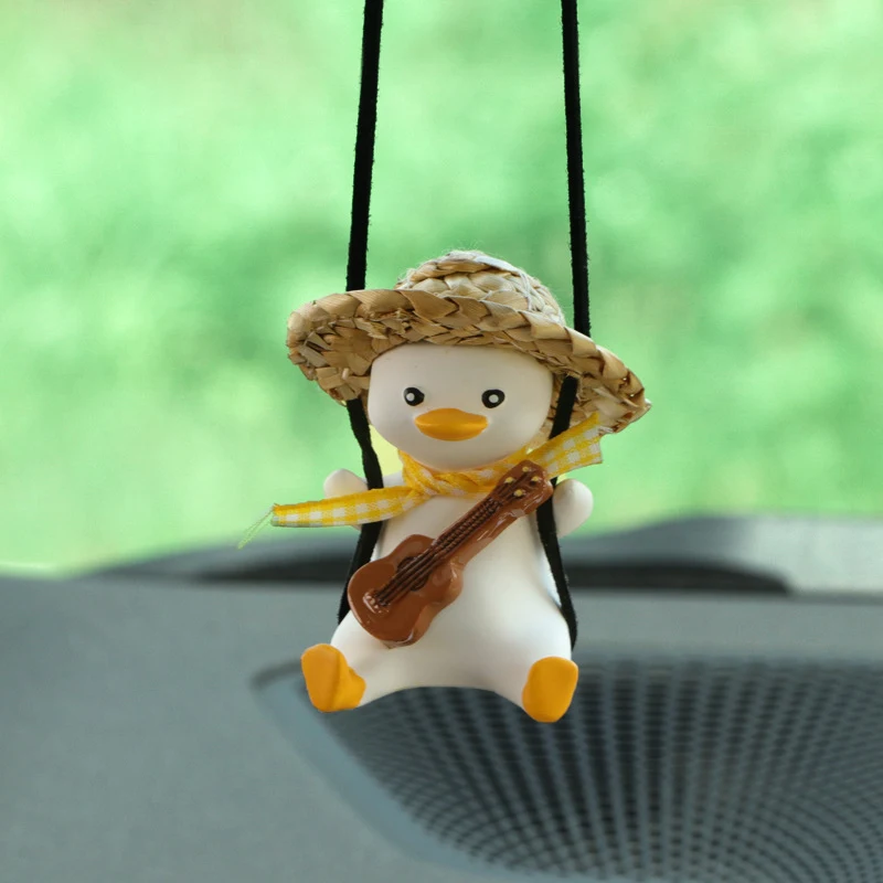 Title 7, Car Pendant Cute Anime Little Duck Swing Auto R...