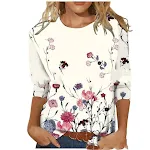 Round Neck Pullover Long Sleeve Tops. Comfortable and versatile tops for women, perfect for everyday wear and casual out — photo 5