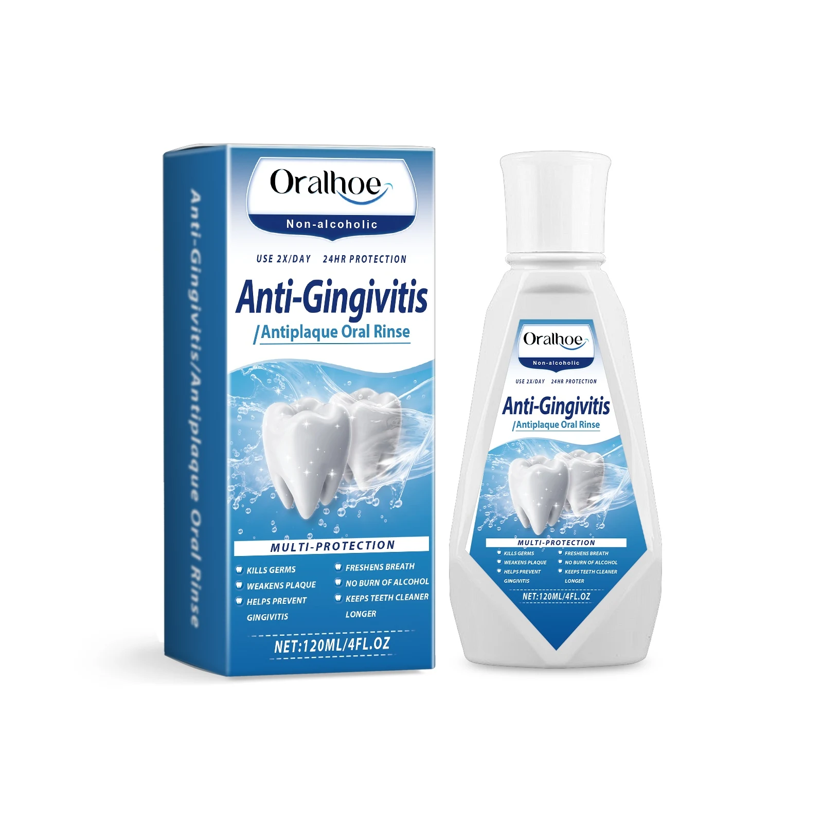 Anti-Gingivitis Antiplaque Oral Rinse. Effectively fights plaque buildup and prevents gingivitis for healthier gums and — photo 1